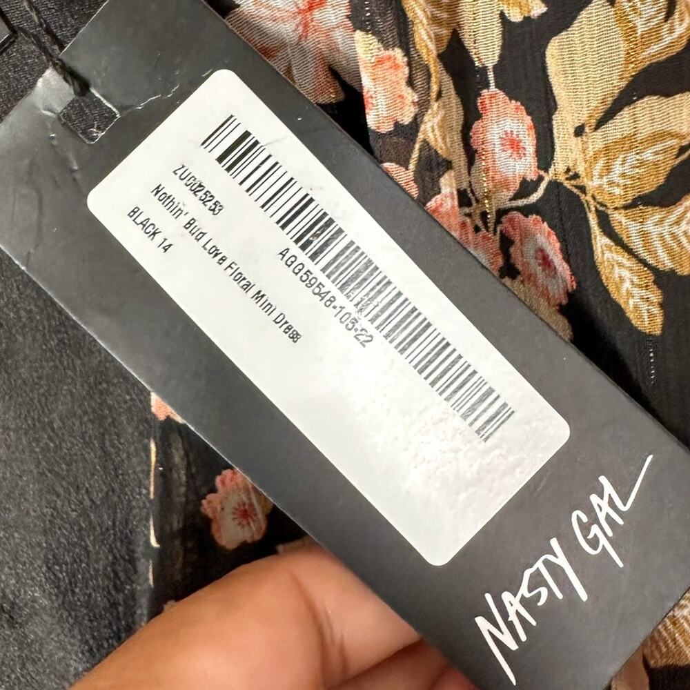 NEW w tags Nasty Gal Nothin Bud Love Floral Fitted Mini Dress Size 10, MSRP $105 - Picture 11 of 15